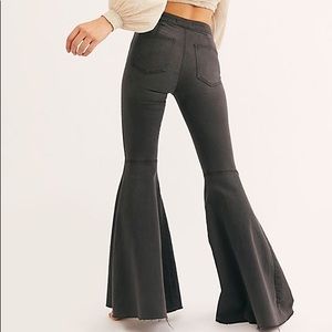 Black free people flare jeans